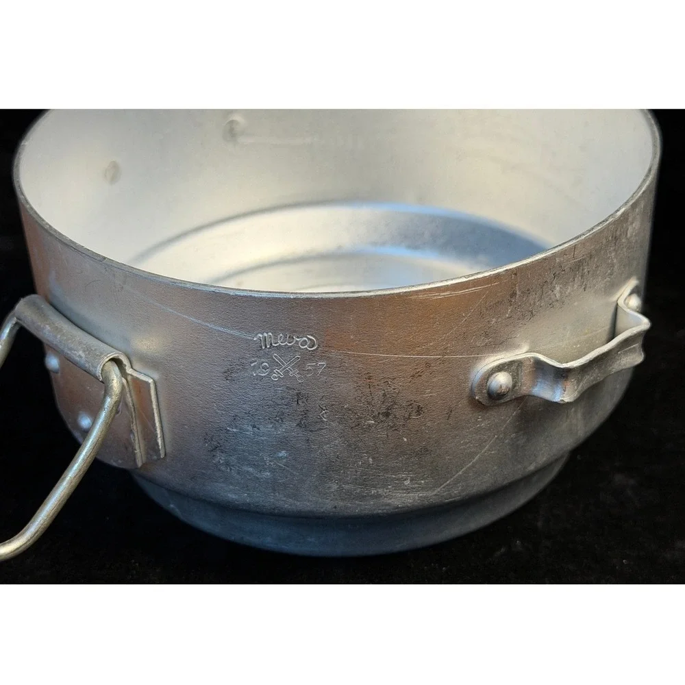 Vintage Mewo Swiss Military Mess Kit: Aluminum Pots, Esbit Stove, UCO Matches
